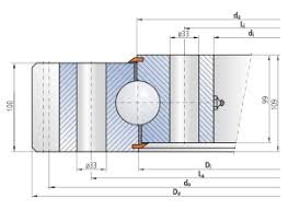 RB 30025 crossed roller bearing 300x360x25mm